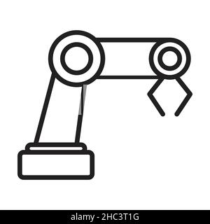 Mechanical arm icon vector for your website design, logo, app, UI. illustration, EPS10 Stock Vector