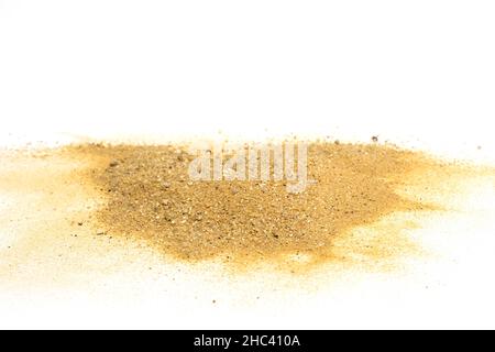River sand dune isolated on white background Stock Photo