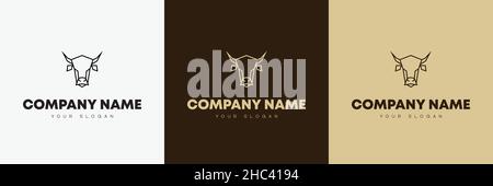 Minimal line versatile animal logo template design Stock Vector