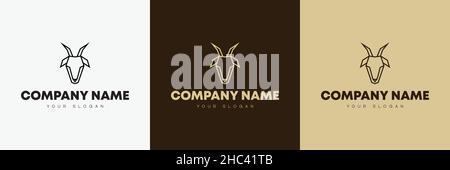 Minimal line versatile animal logo template design Stock Vector