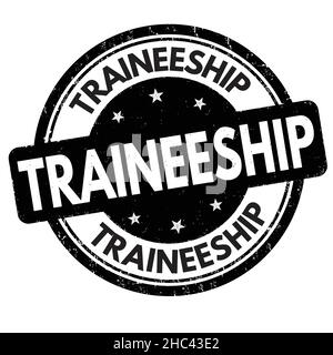 Traineeship grunge rubber stamp on white background, vector illustration Stock Vector