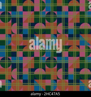 Trendypattern that tiles seamlessly as a pattern. Stock Vector