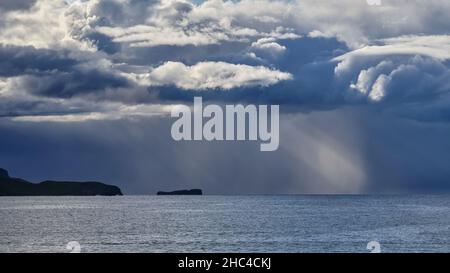 Stormy Sky Off Balnakeil Beach Stock Photo