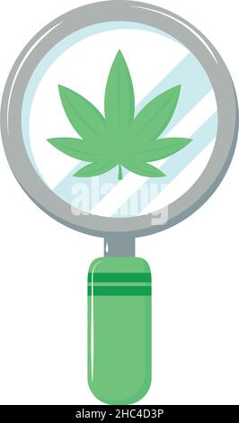 medical cannabis analysis Stock Vector