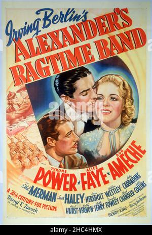 ALEXANDER'S RAGTIME BAND poster for 1938 TCF film with Tyrone Power ...