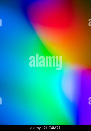 blurry gradient colorful backdrop rgb color transition blue green orange purple abstract background Stock Photo