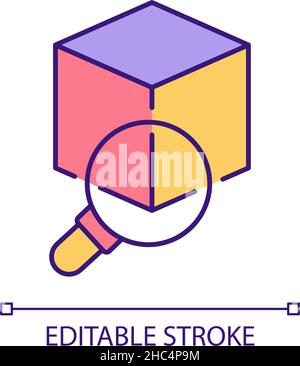 Product design evaluation RGB color icon Stock Vector