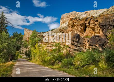 Park City Formation, Sheep Creek Canyon Geological Area, Uinta Mountains, Utah, USA Stock Photo