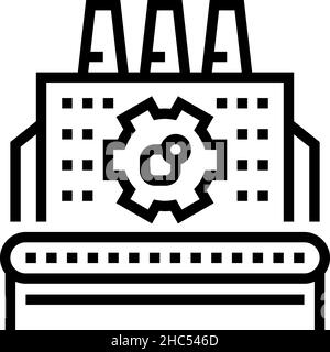 erp working processing line icon vector illustration Stock Vector Image ...