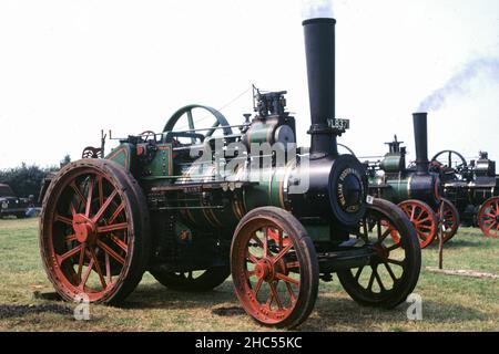 A traction engine rally at Brixworth in 1971 Stock Photo