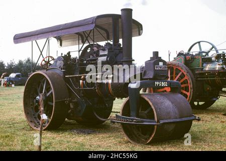 A traction engine rally at Brixworth in 1971 Stock Photo