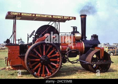 A traction engine rally at Brixworth in 1971 Stock Photo