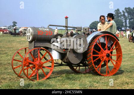 A traction engine rally at Brixworth in 1971 Stock Photo