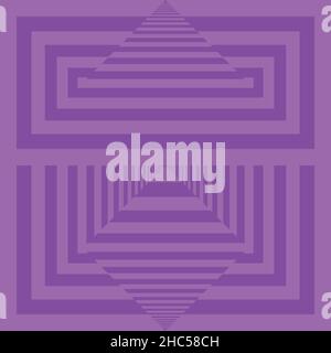 pink magenta colors of pseudo seamless plaid background triangle rectangle game piramid illusion Stock Vector