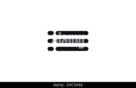 Hamburger Menu Icon - Vector illustration Stock Vector