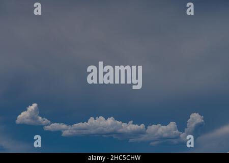 Clouds during sunset in Idaho mountains Stock Photo