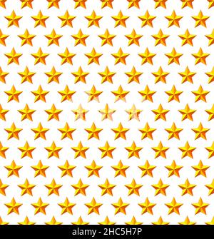 Abstract golden five-pointed star seamless pattern Stock Vector