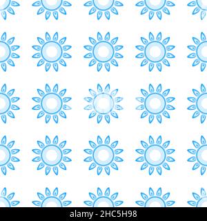 Seamless pattern from gas stove burners Stock Vector