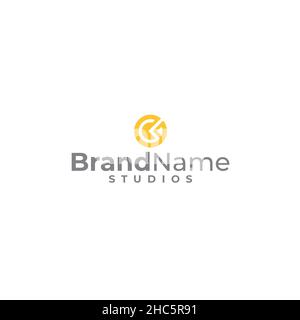 Minimalist design simple Brand Name logo design Stock Vector