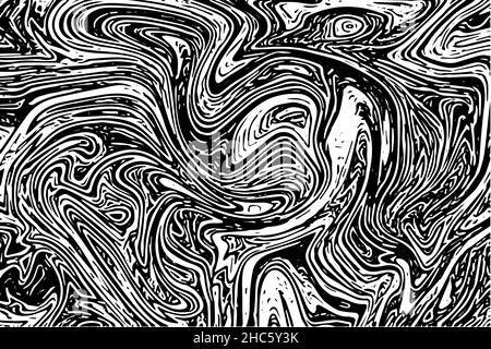 Beautiful abstract Ebru drawing technique .Turkish style of painting Ebru on water with acrylic paints twists the waves.A stylish combination of natur Stock Photo