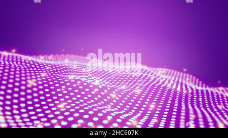 Big data sphere visualization with text. HUD wireframe mesh sphere with dot and lines. Visual data infographics design. Science technology. Digital Da Stock Photo