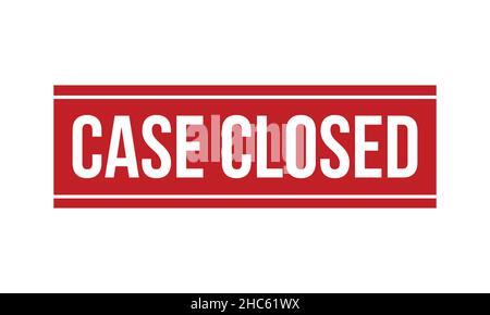Case Closed Rubber Stamp. Red Case Closed Rubber Grunge Stamp Seal Vector Illustration - Vector Stock Vector