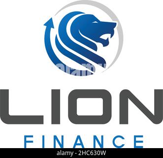 Modern design LION FINANCE accounting logo design Stock Vector