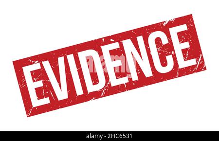 Evidence Rubber Grunge Stamp Seal Vector Illustration Stock Vector