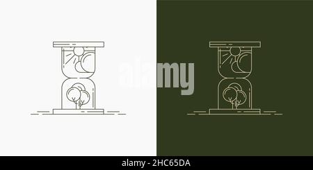 line are creative illustration and symbol for logo Stock Vector