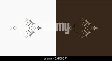 line are creative illustration and symbol for logo Stock Vector