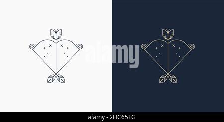 line are creative illustration and symbol for logo Stock Vector