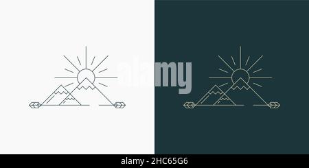 line are creative illustration and symbol for logo Stock Vector