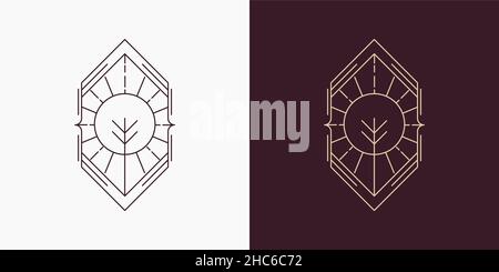 line are creative illustration and symbol for logo Stock Vector