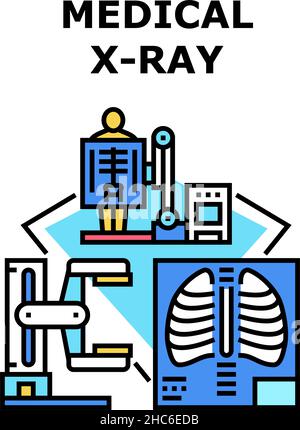 Medical x-ray icon vector illustration Stock Vector