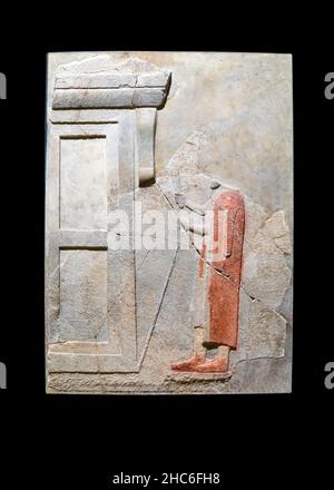 View of an ancient bas-relief. Stock Photo