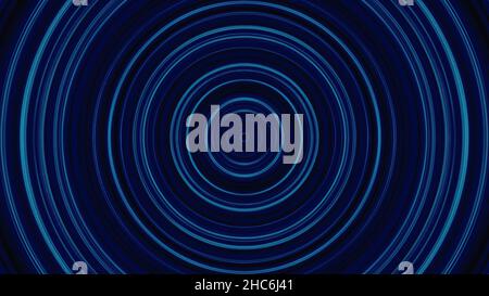 Background of circular particles, in warm yellow tones. Abstract Animated Glowing Multi Color Circles Stripes And Lines Seamless Loop. Broadcast Twink Stock Photo