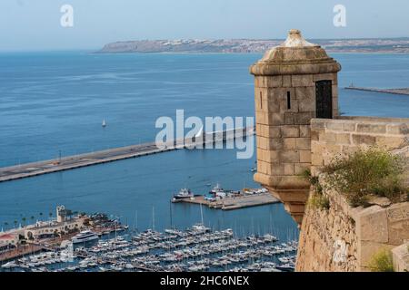 Alicante is a city and a municipality of Spain, capital of the province, in the Valencian Community. Stock Photo