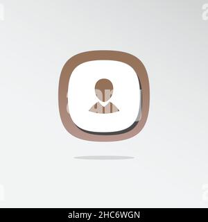 Male sign 3D icon. Icons web, logo, button. 3D vector Illustrations. Concept for favicon, app icon, web banner, logo Stock Vector