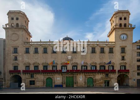 Alicante is a city and a municipality of Spain, capital of the province, in the Valencian Community. Stock Photo