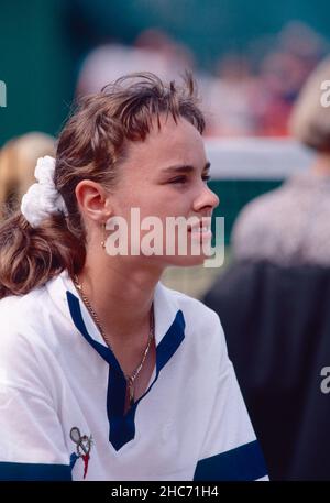 Swiss tennis player Martina Hingis, 1990s Stock Photo