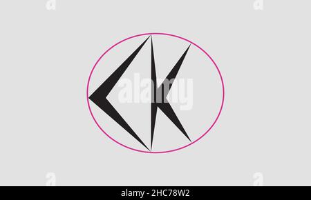 CKO or KCO letter logo design. Stock Vector