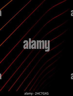 Vertical shot of colorful lines on a dark background Stock Photo