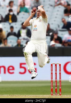 Test Pictrue Australia's Scott Boland on day three of the second cricket test match ...