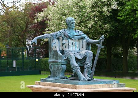 Statue in York of Constantine Stock Photo