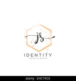 JS Handwriting logo vector art of initial signature, wedding, fashion, jewerly, boutique, floral and botanical with creative template for any company Stock Vector