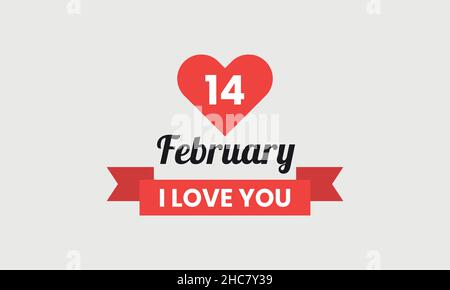 Happy valentines day I will love you forever round circle shape icon abstract monogram vector logo template Stock Vector