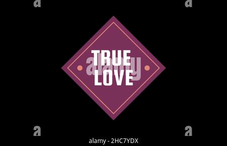 True love in cube shapeicon abstract monogram vector logo template Stock Vector