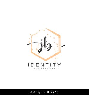 JB Handwriting logo vector art of initial signature, wedding, fashion, jewerly, boutique, floral and botanical with creative template for any company Stock Vector