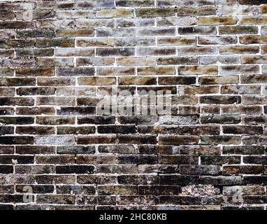 Old rustic brick wall natural texture of wall for abstract background Stock Photo