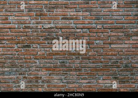 Old rustic brick wall natural texture of wall for abstract background Stock Photo